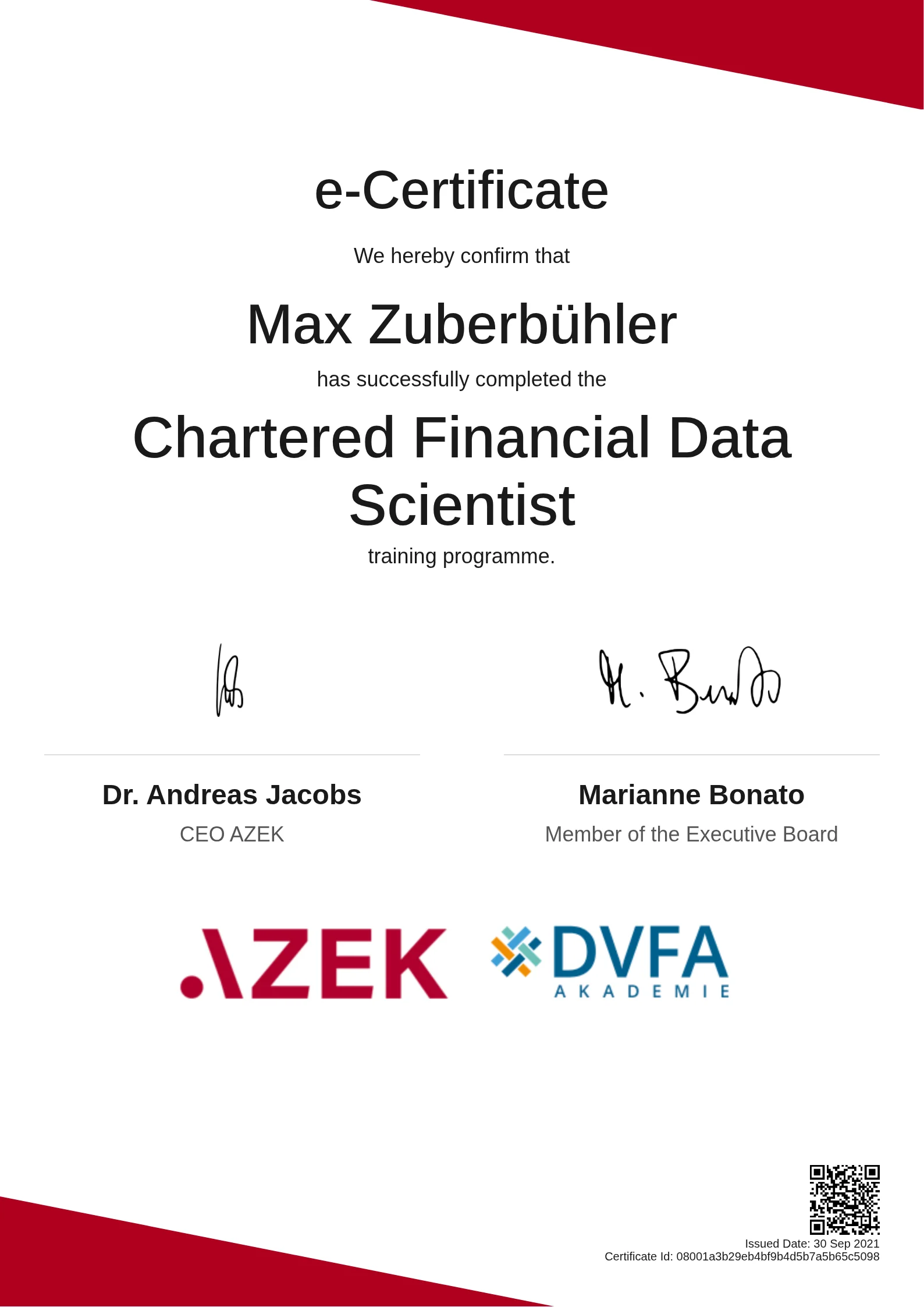  Max Zuberbühler | Chartered Financial Data Scientist