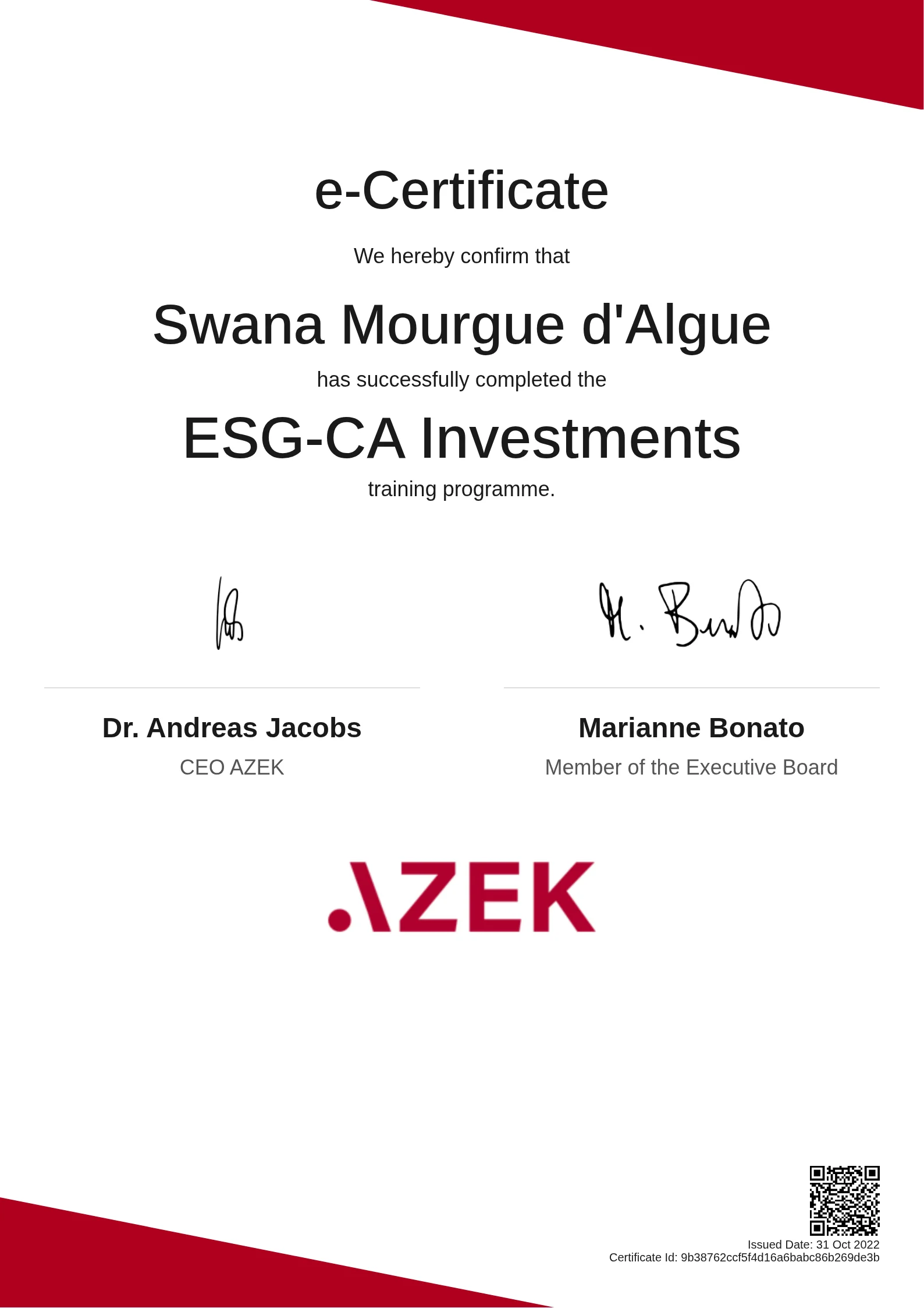  Swana Mourgue d'Algue | ESG-CA Investments