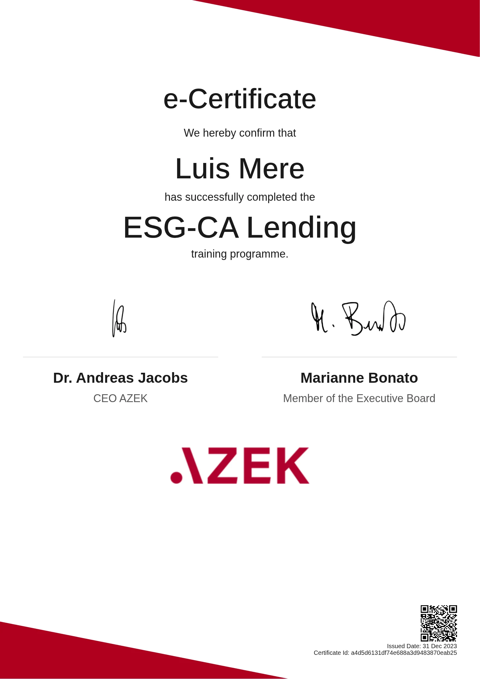  Luis Mere | ESG-CA Lending