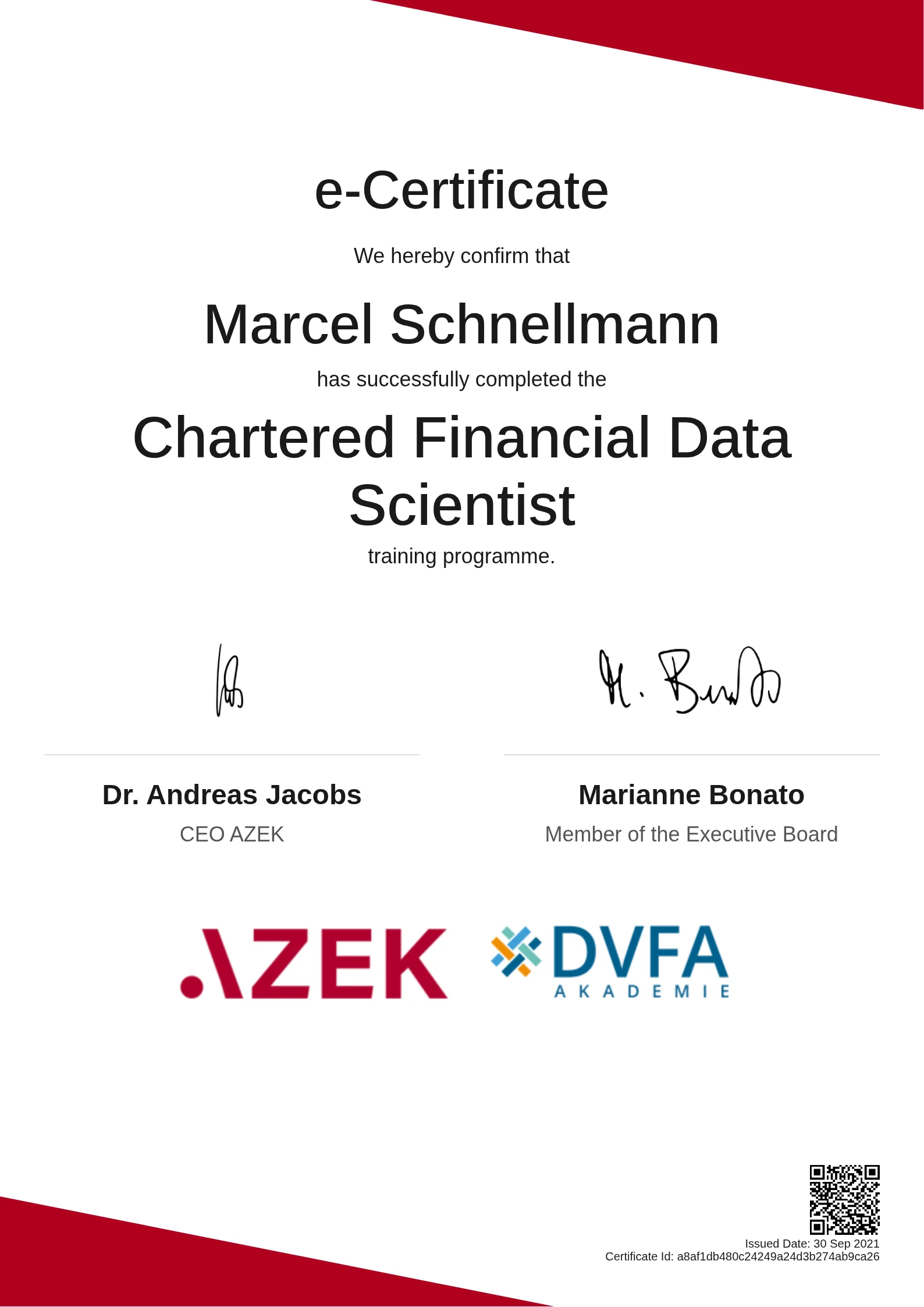  Marcel Schnellmann | Chartered Financial Data Scientist