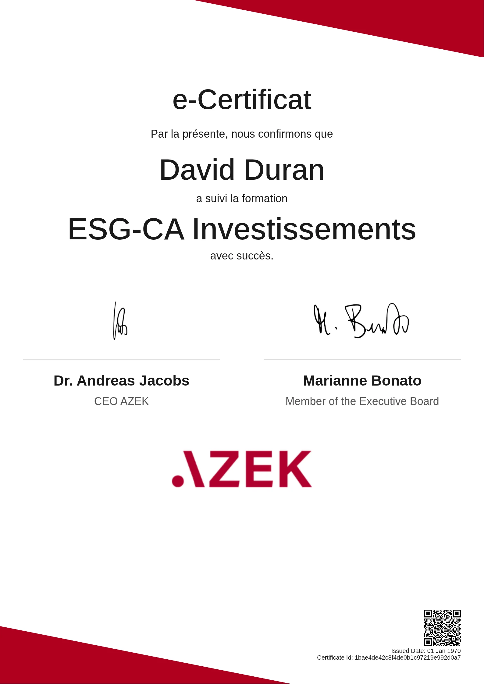 David Duran | ESG-CA Investissements