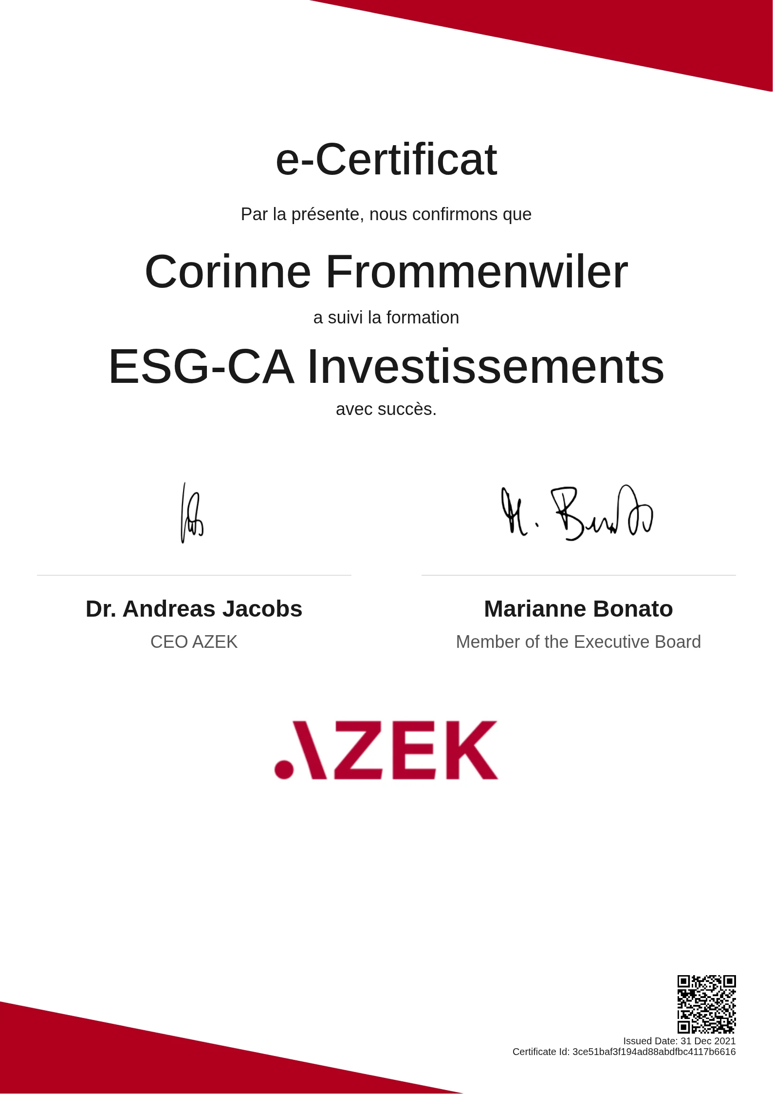 Corinne Frommenwiler | ESG-CA Investissements