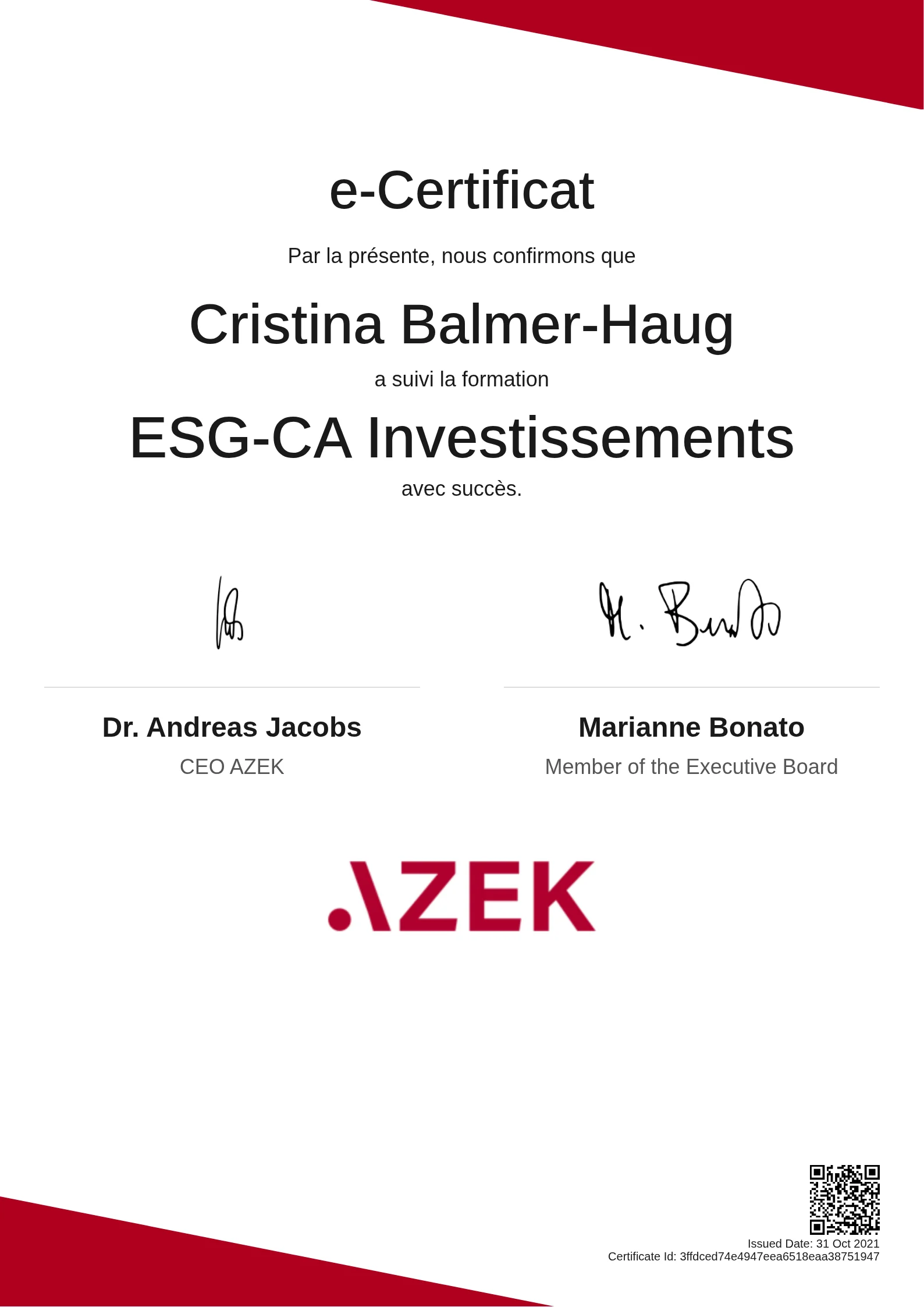 Cristina Balmer-Haug | ESG-CA Investissements