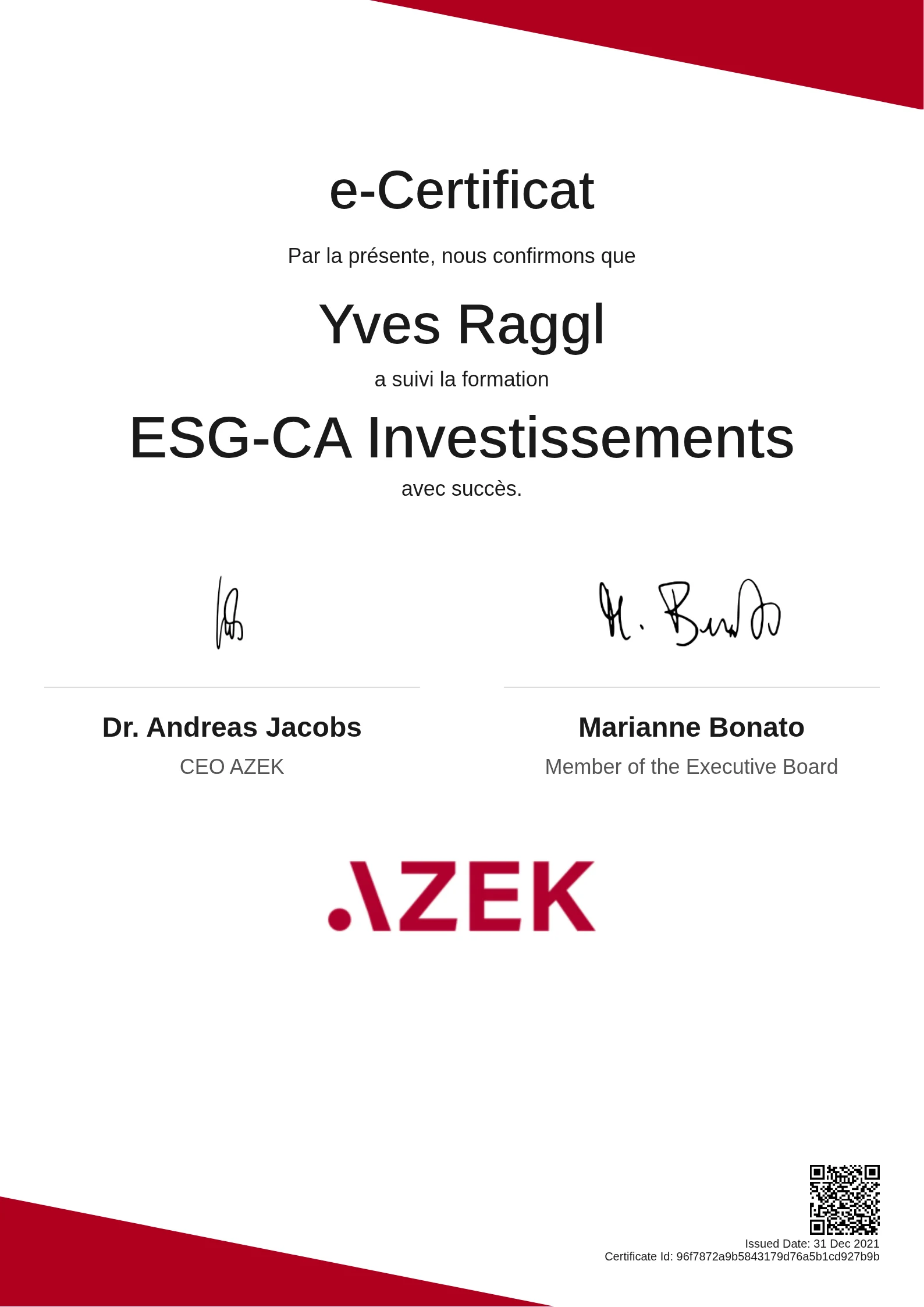 Yves Raggl | ESG-CA Investissements