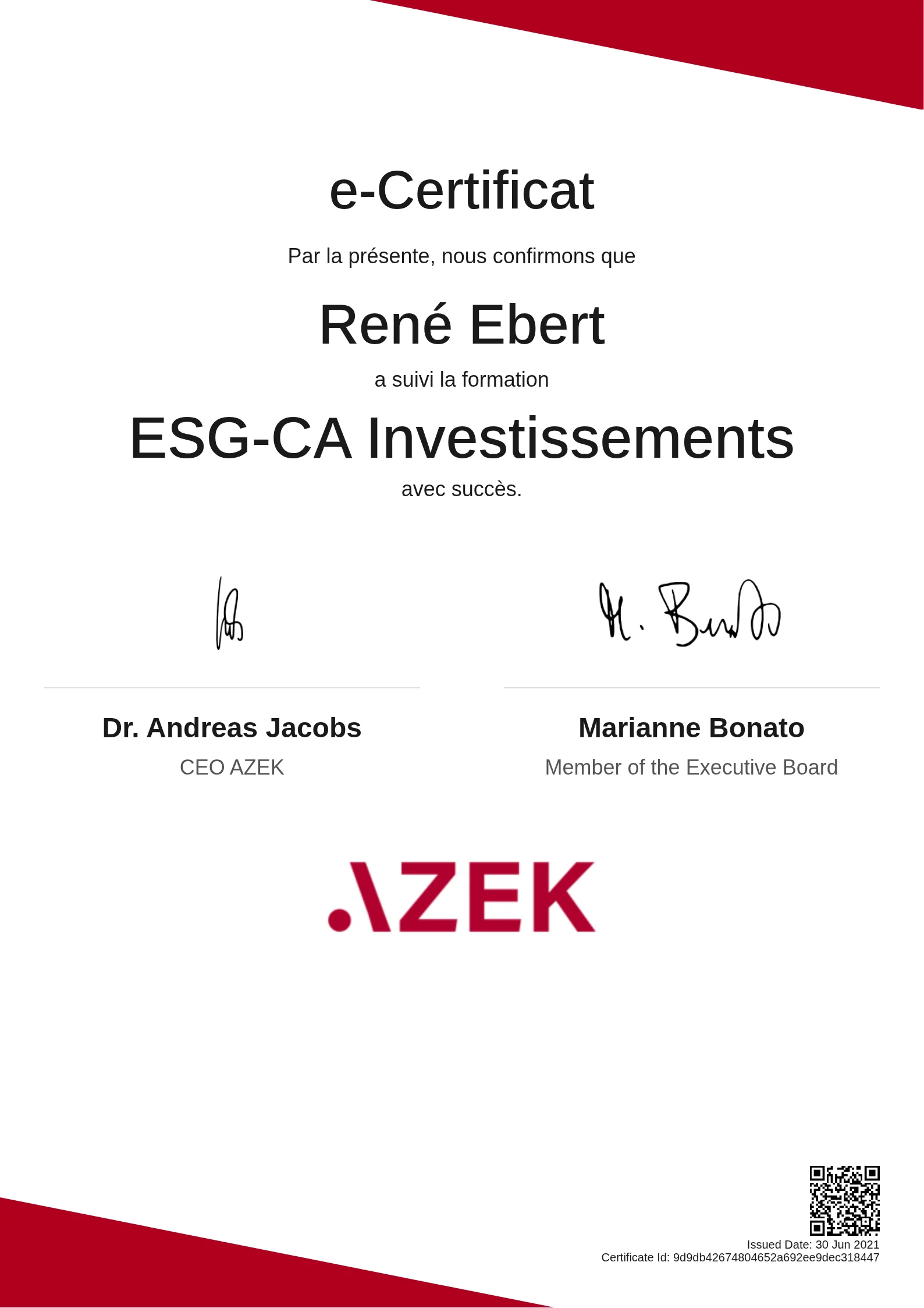 René Ebert | ESG-CA Investissements